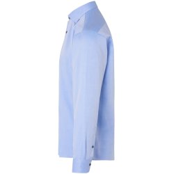 ID S371 SEVEN SEAS Fine Twill Contrast  slim Lys bl