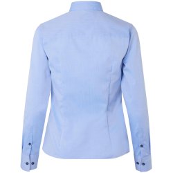 ID S372 SEVEN SEAS Fine Twill Contrast  modern  dame Lys blå