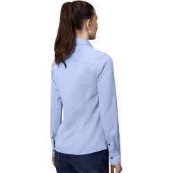 ID S372 SEVEN SEAS Fine Twill Contrast  modern  dame Lys blå