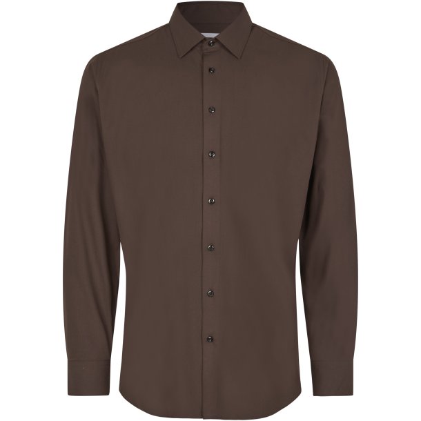 ID S51 SEVEN SEAS Hybrid shirt  slim Mocca