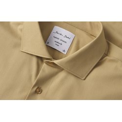 ID S51 SEVEN SEAS Hybrid shirt  slim Sand