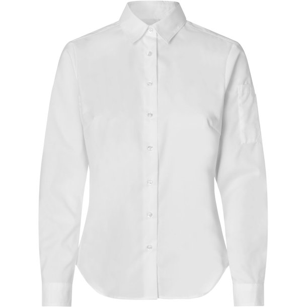 ID S67 SEVEN SEAS Poplin  stretch  dame Hvid