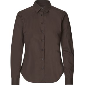 ID S67 SEVEN SEAS Poplin  stretch  dame Mocca