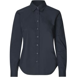 ID S67 SEVEN SEAS Poplin  stretch  dame Navy