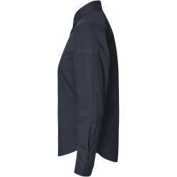 ID S67 SEVEN SEAS Poplin  stretch  dame Navy