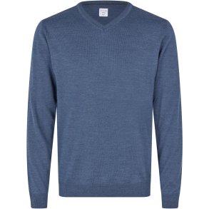 ID S670 SEVEN SEAS The knit  v-neck Bl� melange