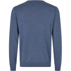 ID S670 SEVEN SEAS The knit  v-neck Blå melange