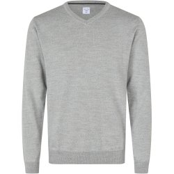 ID S670 SEVEN SEAS The knit  v-neck Lys grå melange