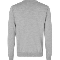 ID S670 SEVEN SEAS The knit  v-neck Lys grå melange