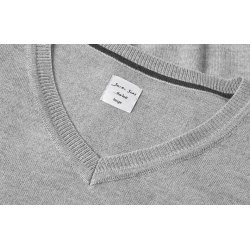 ID S670 SEVEN SEAS The knit  v-neck Lys grå melange