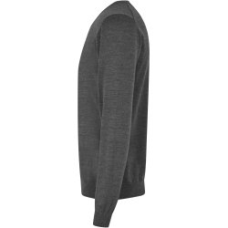 ID S670 SEVEN SEAS The knit  v-neck Mørk grå melange