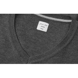 ID S670 SEVEN SEAS The knit  v-neck Mørk grå melange