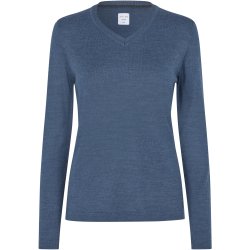 ID S671 SEVEN SEAS The knit  v-neck  dame Blå melange