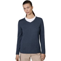 ID S671 SEVEN SEAS The knit  v-neck  dame Blå melange