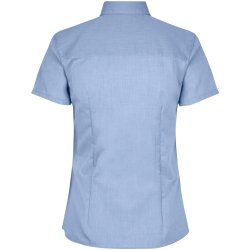 ID S721 SEVEN SEAS Fine Twill  modern  s/s  dame Lys blå