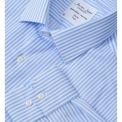 ID S90 SEVEN SEAS Fine Twill Cadet  slim Lys bl