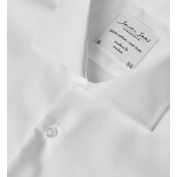 ID SS254 SEVEN SEAS Fine Twill  modern  s/s Hvid