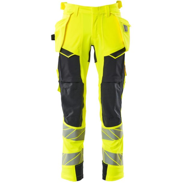 MASCOT Bukser med hngelommer Hi-Vis Gul/Mrk Marine 19031-711-17010