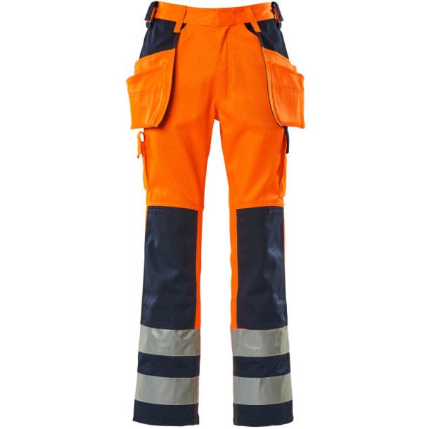 MASCOT Bukser med hngelommer Hi-Vis Orange/Marine 09131-860-141