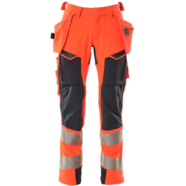 MASCOT Bukser med hngelommer Hi-Vis Rd/Mrk Marine 19031-711-22210