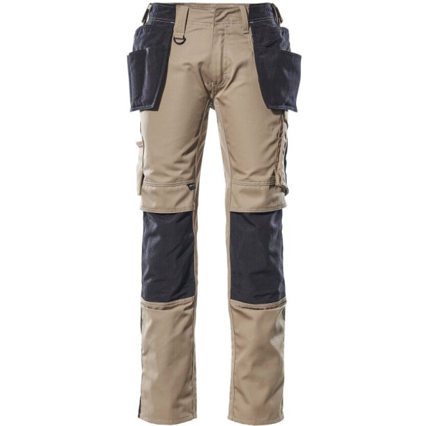 MASCOT&reg; Bukser med hngelommer Lys Kaki/Sort 17631-442-5509