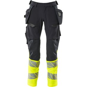 MASCOT® Bukser med hngelommer Mrk Marine/Hi-Vis Gul 19131-711-01017