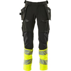 MASCOT® Bukser med hngelommer Sort/Hi-Vis Gul 19131-711-0917