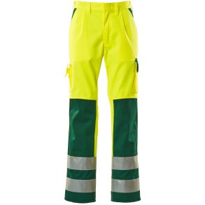 MASCOT® Bukser med knlommer Hi-Vis Gul/Grn 07179-470-1703