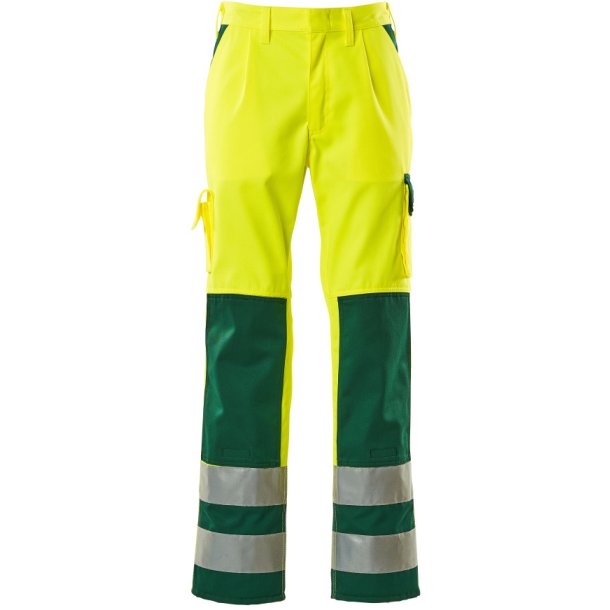 MASCOT Bukser med knlommer Hi-Vis Gul/Grn 07179-470-1703