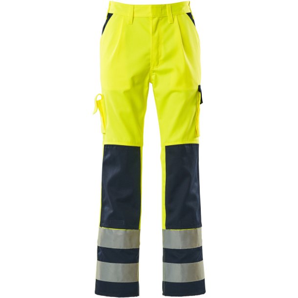 MASCOT Bukser med knlommer Hi-Vis Gul/Marine 07179-470-171