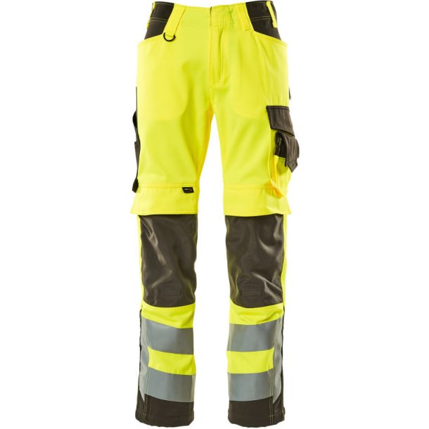 MASCOT Bukser med knlommer Hi-Vis Gul/Mrk Antracit 15579-860-1718