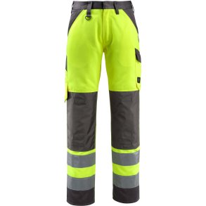 MASCOT® Bukser med knlommer Hi-Vis Gul/Mrk Antracit 15979-948-1718