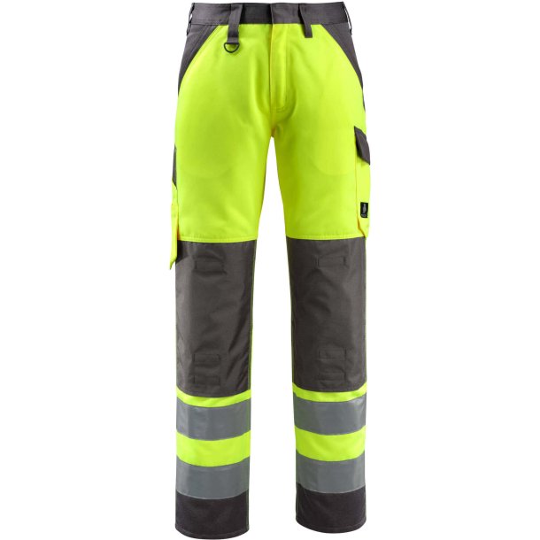 MASCOT Bukser med knlommer Hi-Vis Gul/Mrk Antracit 15979-948-1718