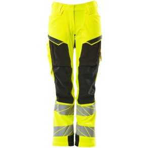 MASCOT® Bukser med knlommer Hi-Vis Gul/Sort 19078-511-1709