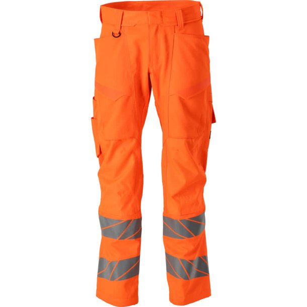 MASCOT Bukser med knlommer Hi-Vis Orange 24579-236-14