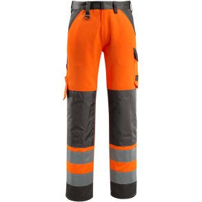 MASCOT® Bukser med knlommer Hi-Vis Orange/Mrk Antracit 15979-948-1418