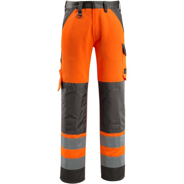 MASCOT Bukser med knlommer Hi-Vis Orange/Mrk Antracit 15979-948-1418