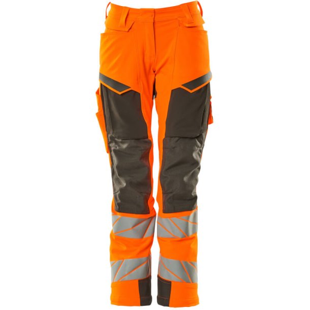 MASCOT Bukser med knlommer Hi-Vis Orange/Mrk Antracit 19078-511-1418