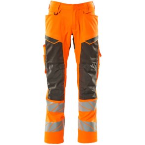 MASCOT® Bukser med knlommer Hi-Vis Orange/Mrk Antracit 19579-236-1418