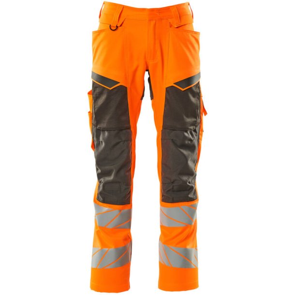 MASCOT Bukser med knlommer Hi-Vis Orange/Mrk Antracit 19579-236-1418