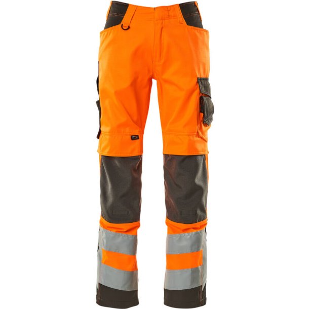 MASCOT Bukser med knlommer Hi-Vis Orange/Mrk Antracit 20879-236-1418