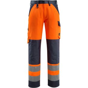 MASCOT® Bukser med knlommer Hi-Vis Orange/Mrk Marine 15979-948-14010