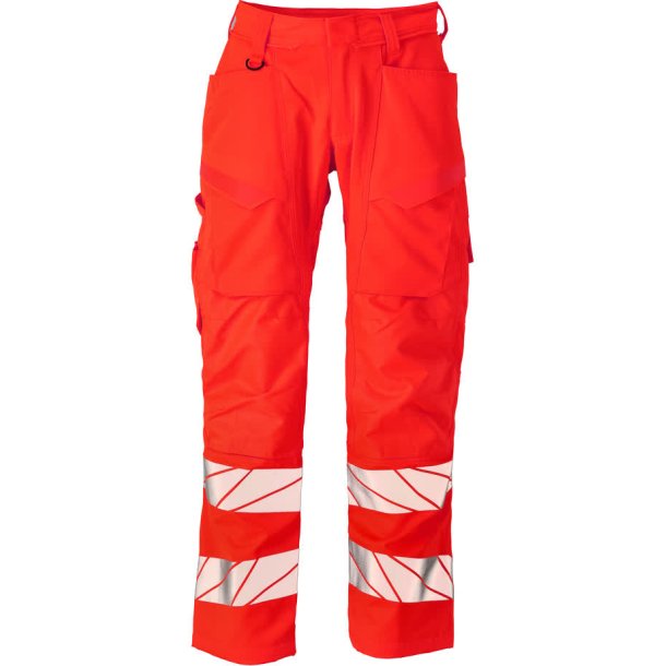 MASCOT� Bukser med kn�lommer Hi-Vis R�d 24579-236-222