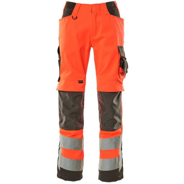 MASCOT Bukser med knlommer Hi-Vis Rd/Mrk Antracit 15579-860-22218