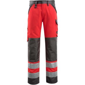 MASCOT® Bukser med knlommer Hi-Vis Rd/Mrk Antracit 15979-948-22218