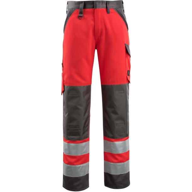 MASCOT Bukser med knlommer Hi-Vis Rd/Mrk Antracit 15979-948-22218