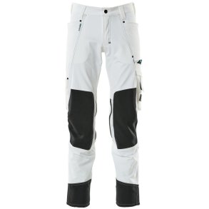 MASCOT® Bukser med knlommer Hvid 17179-311-06