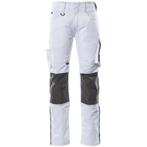 MASCOT® Bukser med knlommer Hvid/Mrk Antracit 12679-442-0618