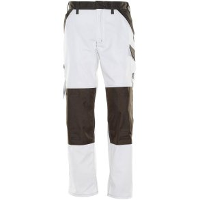 MASCOT® Bukser med knlommer Hvid/Mrk Antracit 15779-330-0618