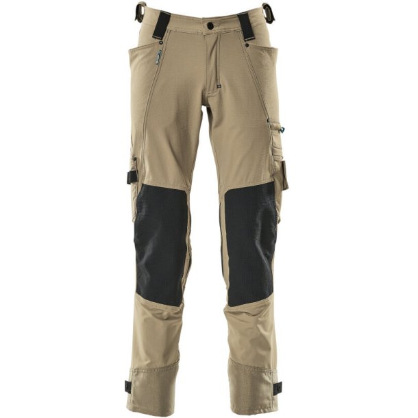MASCOT&reg; Bukser med knlommer Lys Kaki 17079-311-55